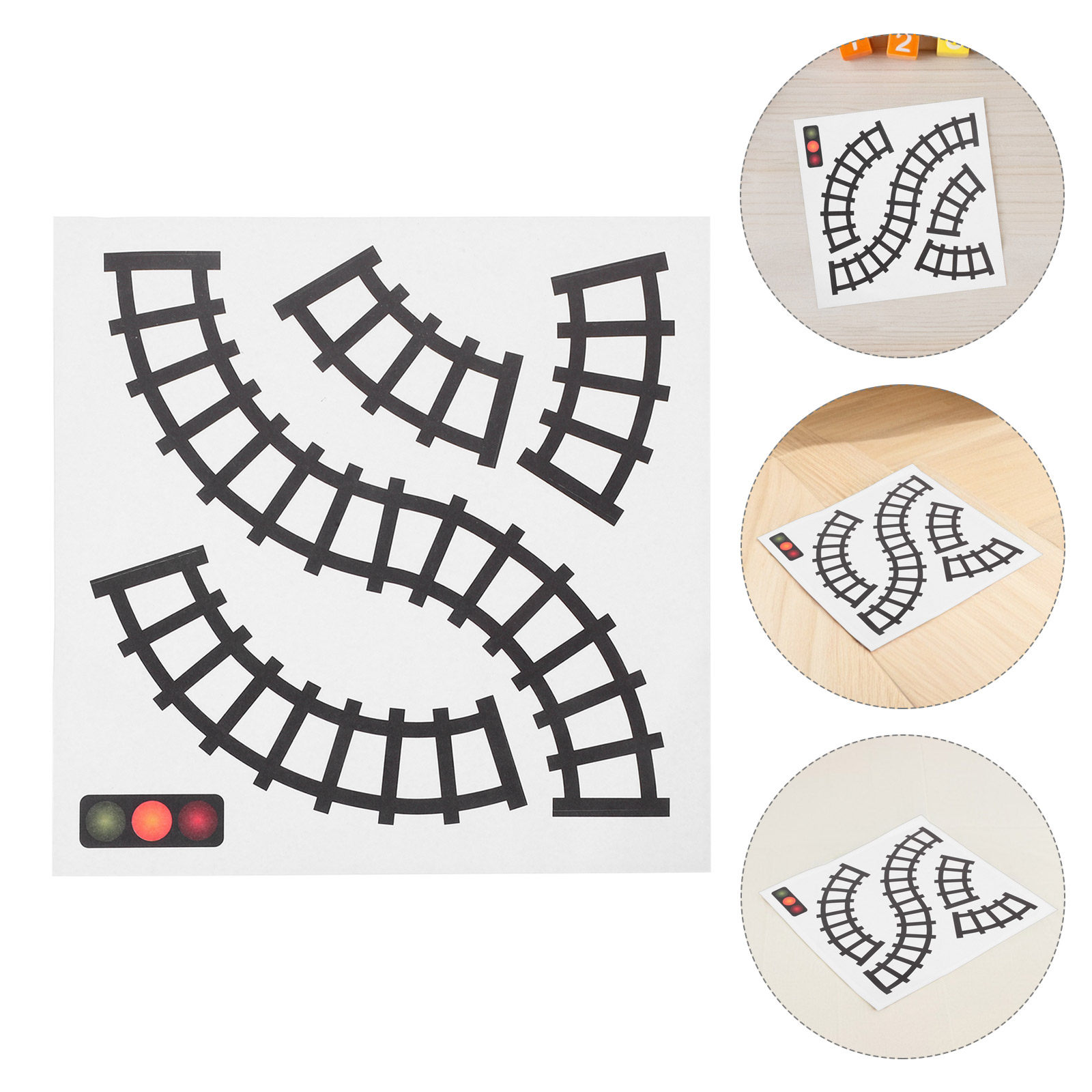 Kids Education Wallpaper - 10Pcs Kids Traffic Play Signs Stickers