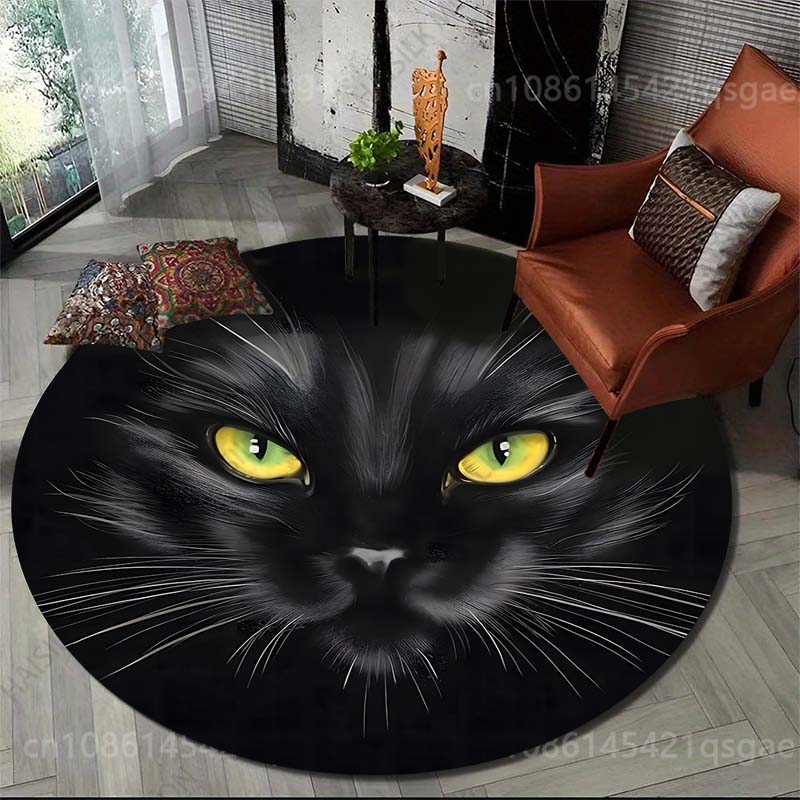Multiplication Table Mat - Multiple sizes Close-up of black cat
