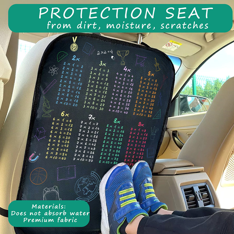 1pc Waterproof Car Seat Cover  - đánh giá và giá Multiplication Table Mat