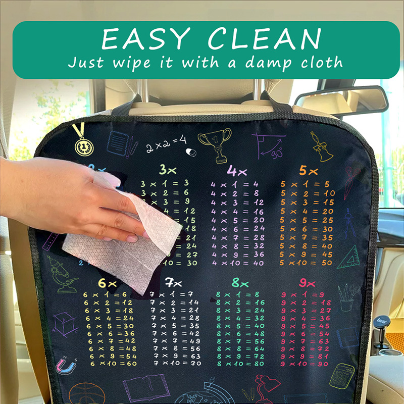 1pc Waterproof Car Seat Cover  - đánh giá và giá Multiplication Table Mat
