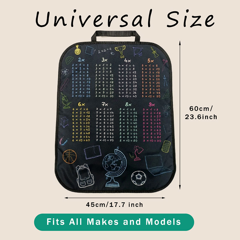 1pc Waterproof Car Seat Cover  - đánh giá và giá Multiplication Table Mat