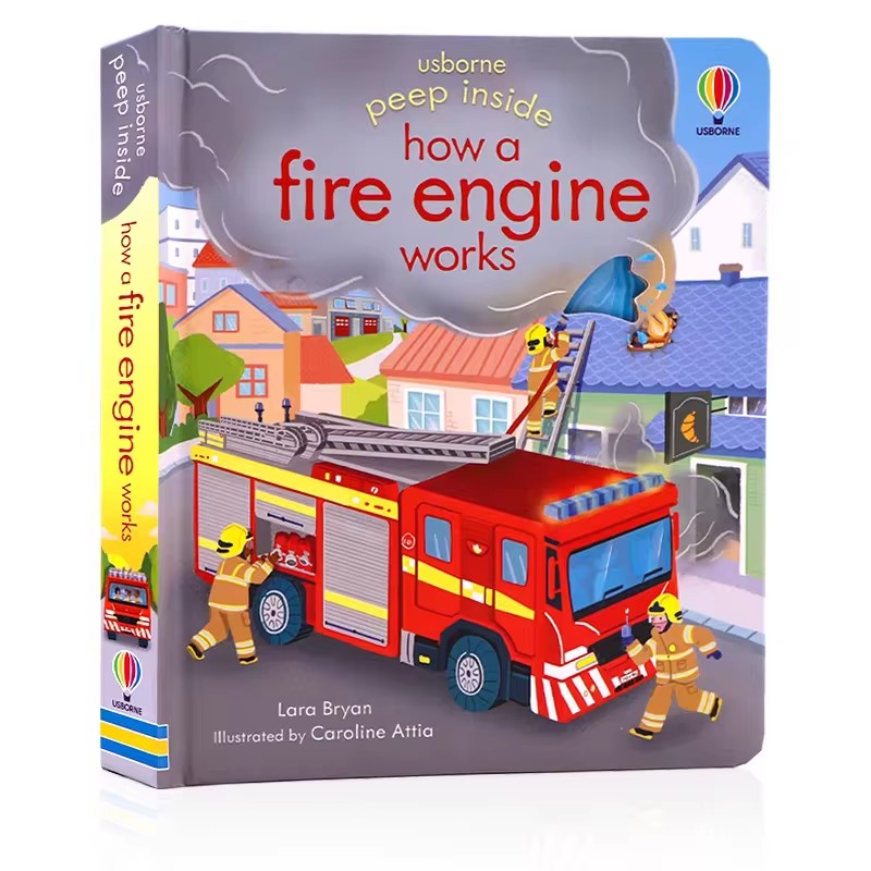 Usborne Peep Inside How A Fire - đánh giá và giá Kids Education Book