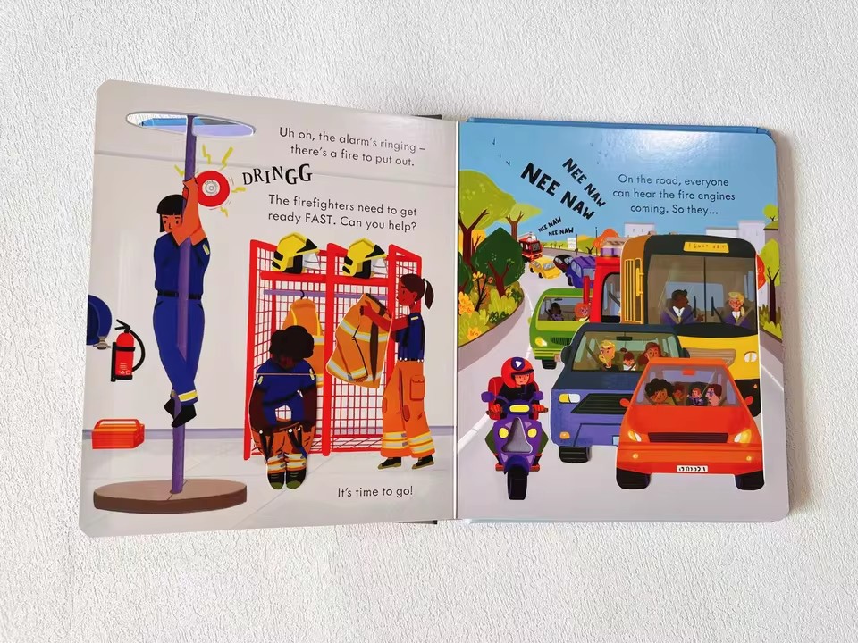 Usborne Peep Inside How A Fire - đánh giá và giá Kids Education Book