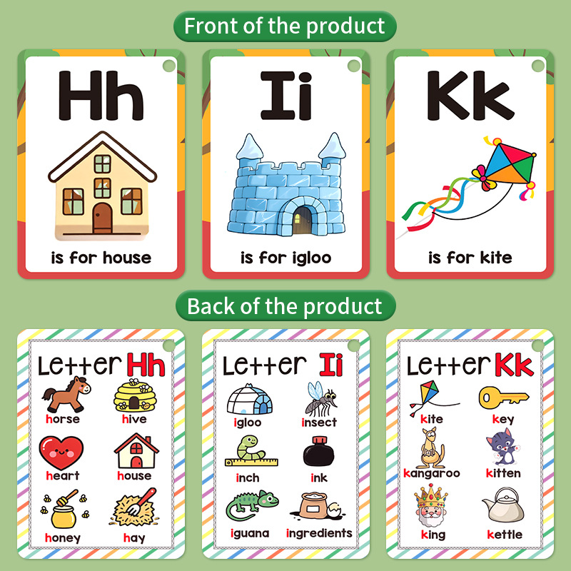 Enhance Color Animal Alphabet  - đánh giá và giá Flash Card Alphabet