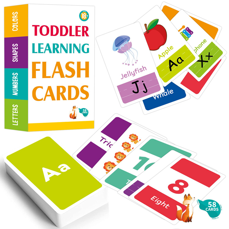 58PCS Flash Cards 26 Alphabet  - đánh giá và giá Flash Card Alphabet