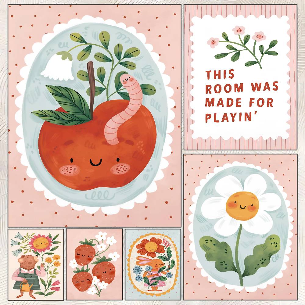Floral Alphabet Education Kid  - đánh giá và giá Kids Education Wallpaper