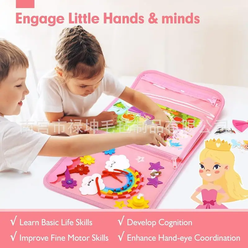 Princess Montessori Felt Busy  - đánh giá và giá Kids Education Book